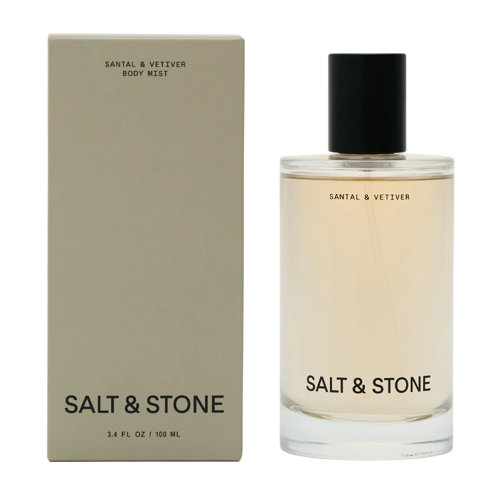 SALT & STONE Body Mist Santal & Vetiver 100ml - Міст для тіла з ароматом сандалового дерева та ветиверу - фото №1 SALT & STONE Body Mist Santal & Vetiver 100ml - Міст для тіла з ароматом сандалового дерева та ветиверу - фото №1